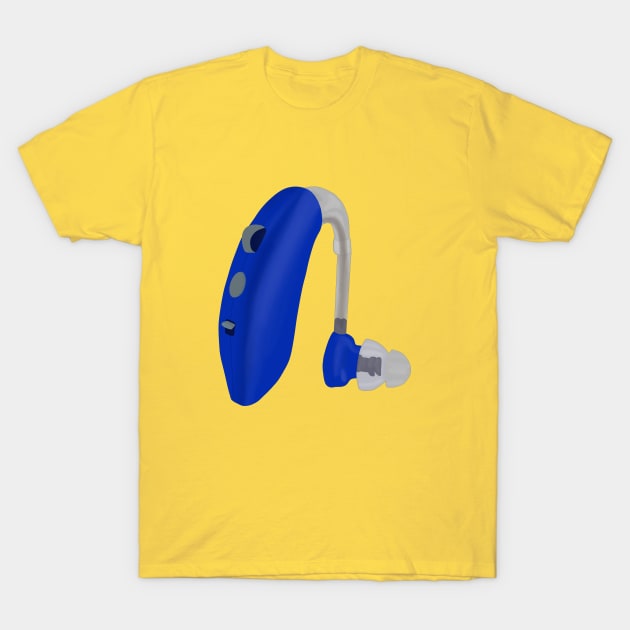 A Blue Hearing Aid T-Shirt by DiegoCarvalho